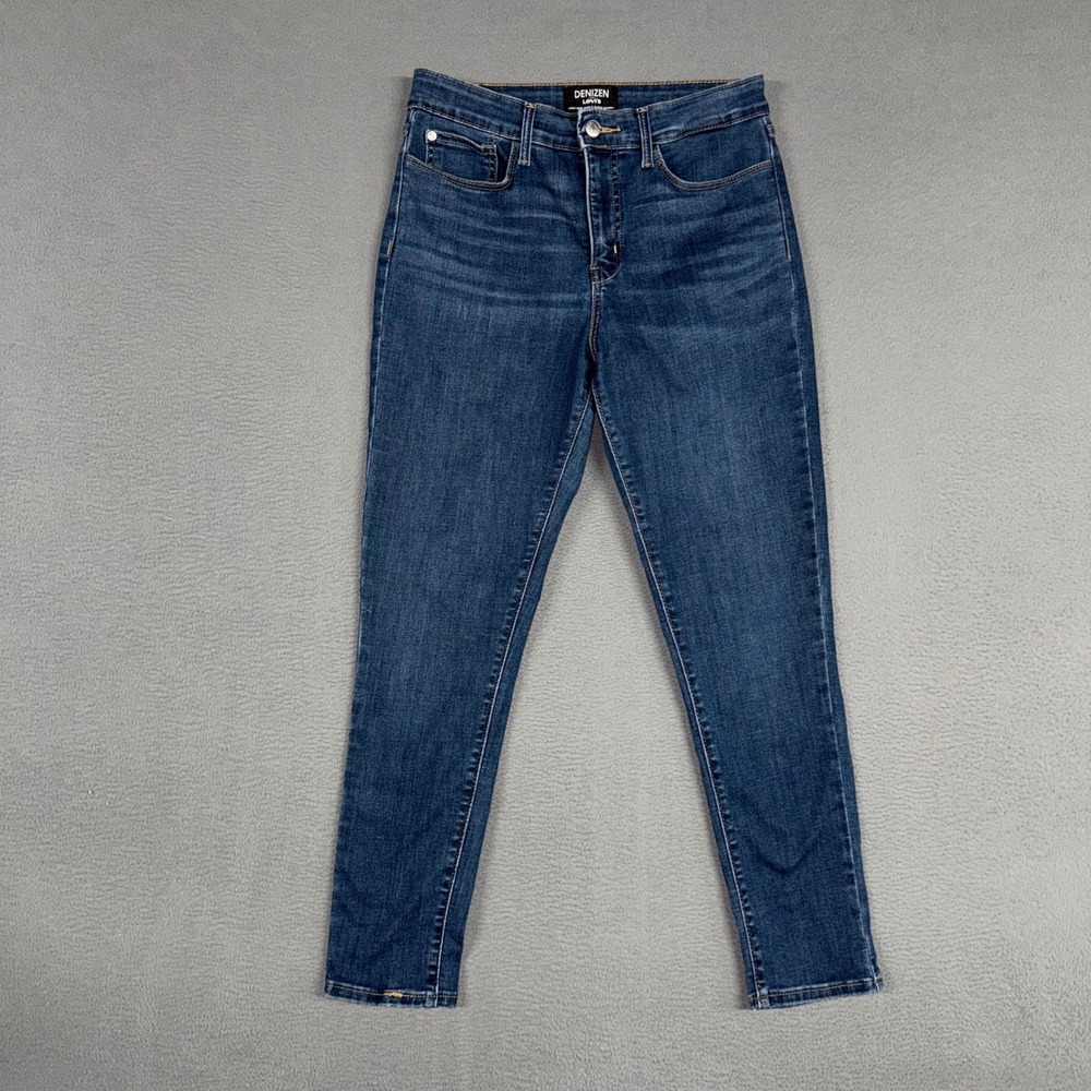 Denizen Levis Jeans Womens 10 Blue High Rise Super Skinny Ankle Stretch Denim